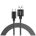 Ampd Volt Plus USB A to Type C Braided Cable 6ft Black AA-VOLTPLS-6FTBRAID-TYPEC-BLK